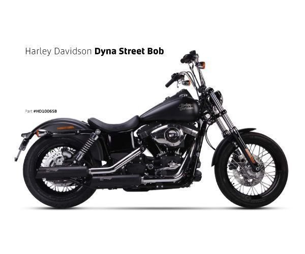 IRONHEAD HARLEY-DAVIDSON DYNA(ダイナ) STREET BOB(ストリートボブ) HC1-3B 2本出 スリップオン マフラー ブラック【送料800円】拍卖