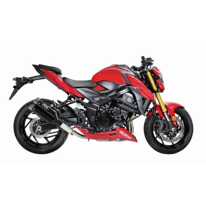 【送料800円】IXIL(イクシル) SUZUKI GSR 750 11-16 (C5)/GSX-S 750 17-19 (C5) L3N デュアル ラウンド ブラック スリップオン マフラー拍卖