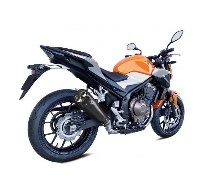 IXRACE HONDA CB500X '19 M9B ヘキサゴン デュアルエンド スリップオン マフラー ブラック【送料800円】拍卖