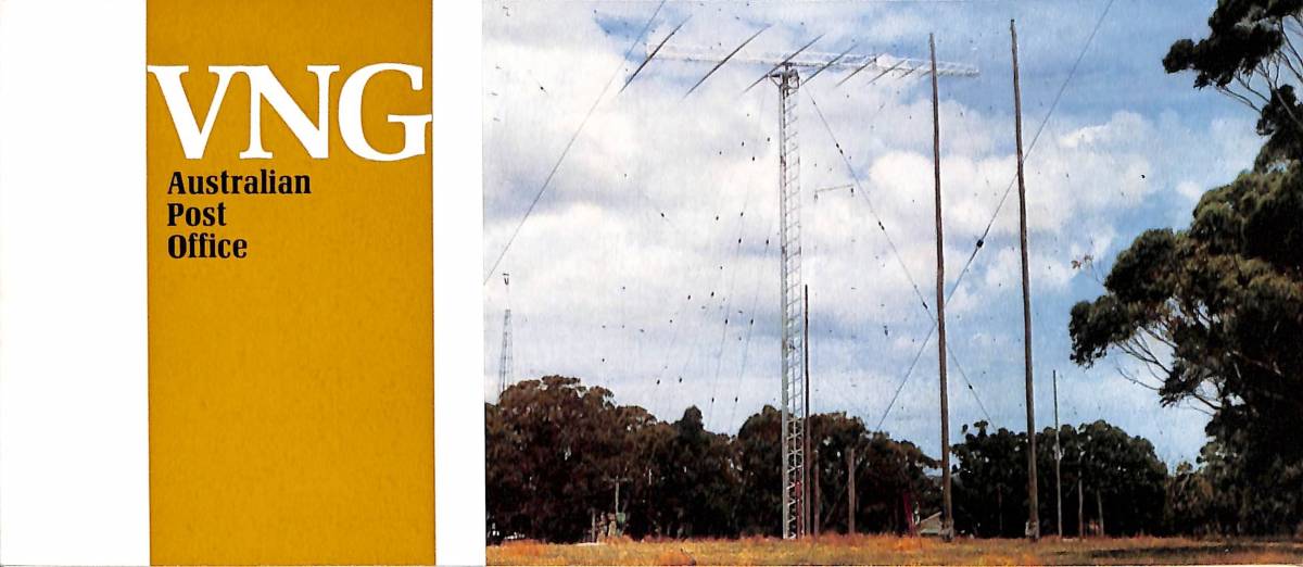 ②BCL★入手困難★希少ベリカード★VNG★オーストラリア標準周波数報時局★Telecom Australia★1971年拍卖