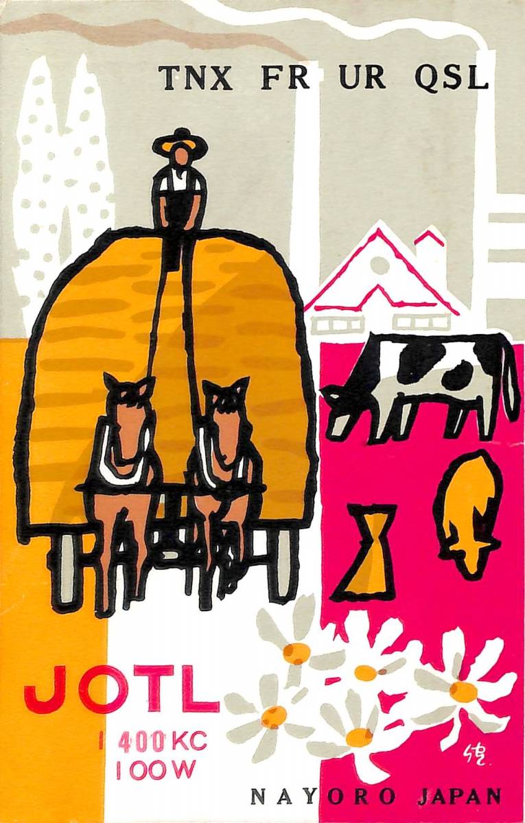 ⑮即決★送料込★BCL★激レア★入手困難★希少ベリカード★JOTL★HBC★北海道放送名寄放送局★1960年(★昭和35年)拍卖