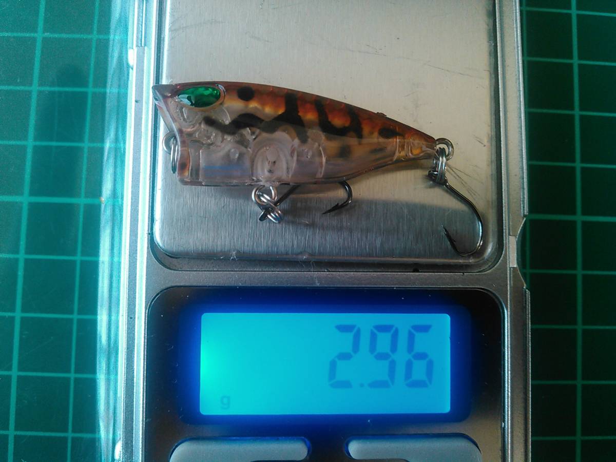 小型ポッパー 40mm 3g 8 検)トラウト チヌ メバル ベビーポッパー ブラックバス ギルラ ジャクソン ブルーギル ニゴイ メッキ 拍卖