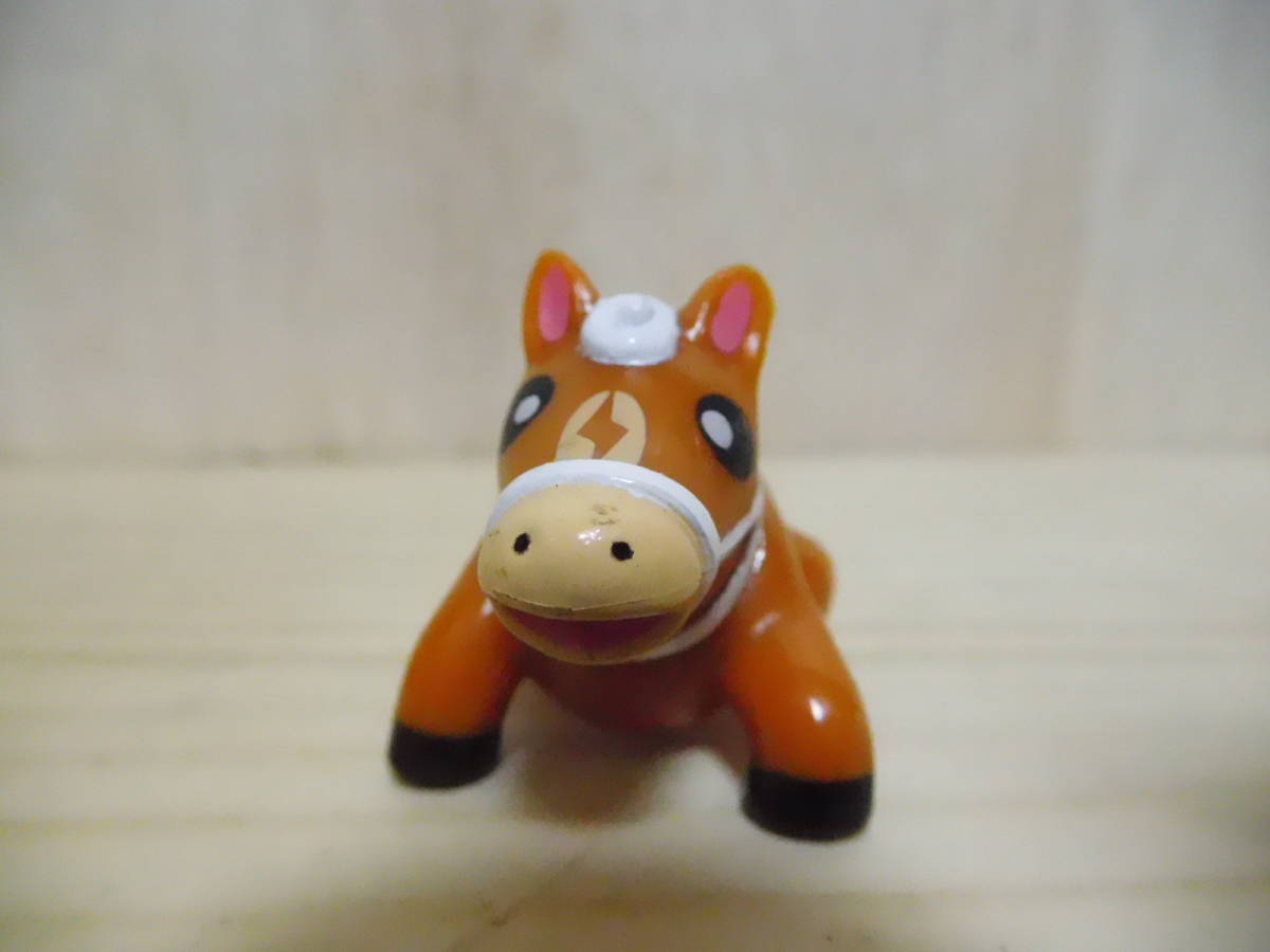 E106-6S 置物 馬 プラ 中古 高さ約2.9cm (E1)拍卖