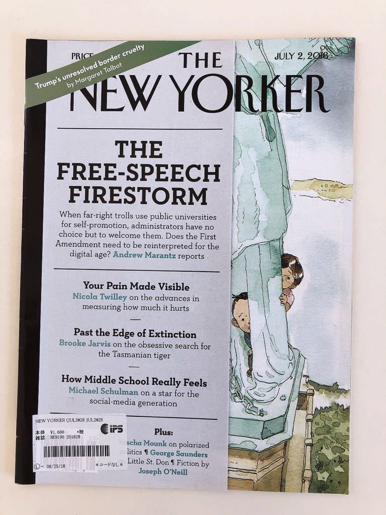THE NEW YOKER『THE FREE-SPEECH FIRESTORM 』JULY/2/2018拍卖