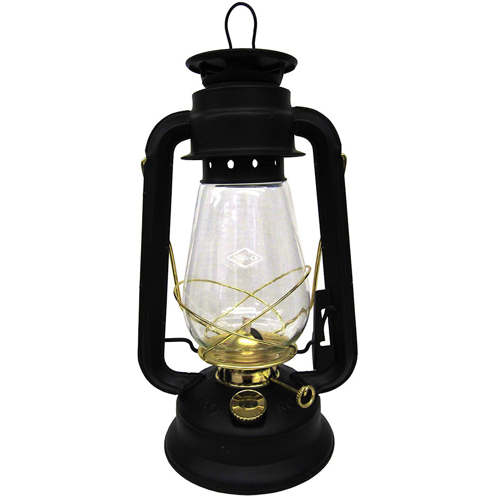 V&O オイルランタン ブラック×ゴールド Oil Lamp Burning Lantern /灯油/ランタン/キャンプ/BBQ/アウトドア/ランタン拍卖