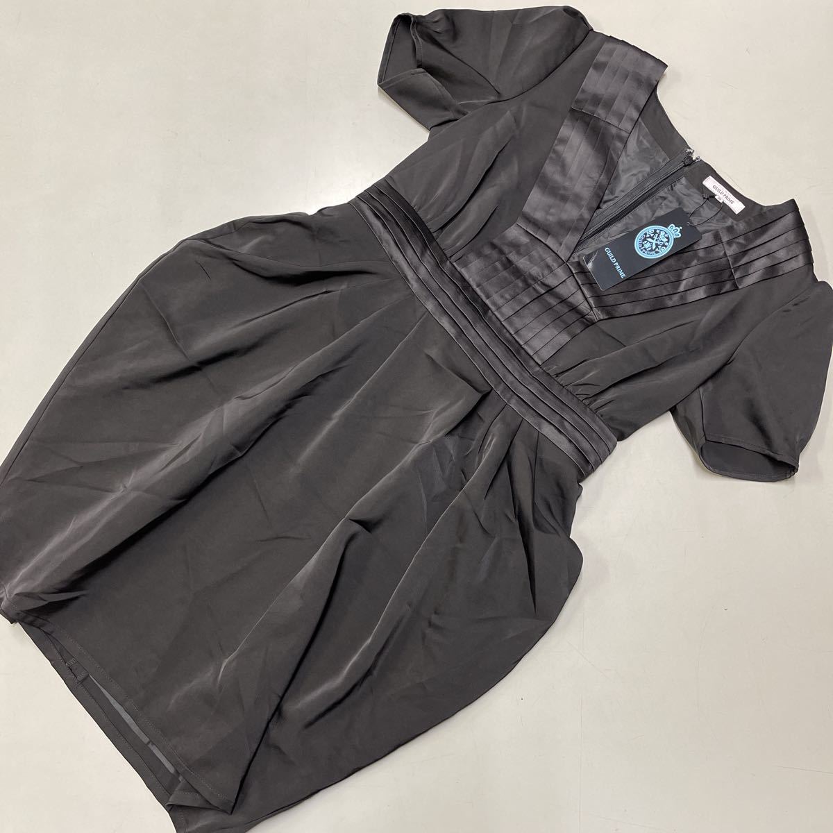 GUILD PRIME ギルドプライム レディース ワンピース 黒 三陽商会 未使用 ブラック サイズ38 定価28000円拍卖