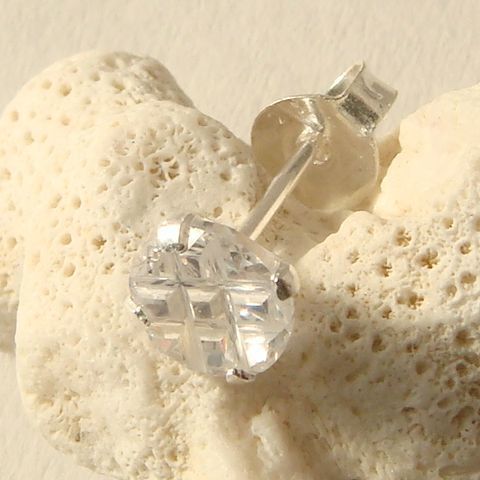 大人気!!ジルコニアピアス クリア シャープカット 丸型 5ミリ シルバー925 片耳~C-2拍卖