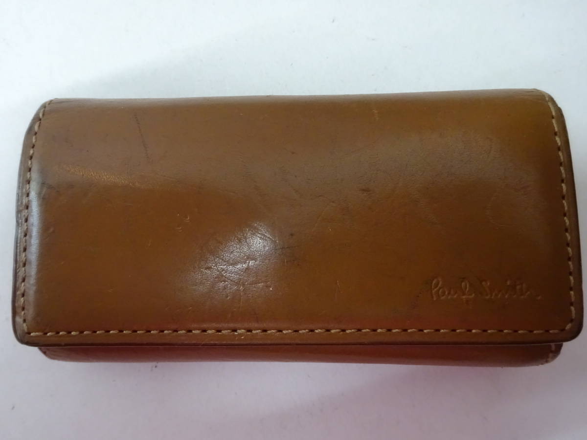 (D-え-98) ポールスミス キーケース ナチュラルブラウン Paul Smith 中古拍卖