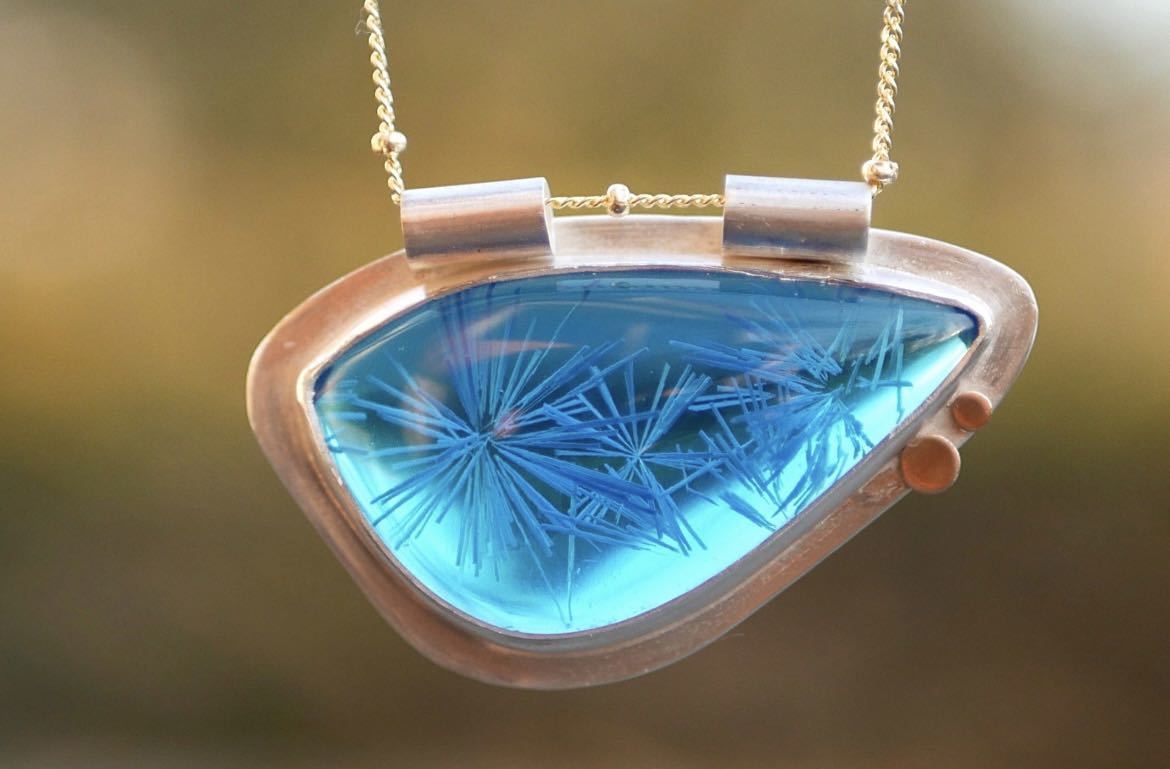 Bridewell stone 雪の結晶ネックレス シルバー ハンドメイド 海外作家 レア拍卖