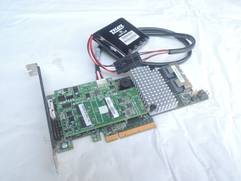 LSI MegaRAID 9266-8i SAS Raid Controller Raid0,1,5,6,10,50,60対応 CacheVault/キャパシタ付 動作画面有拍卖