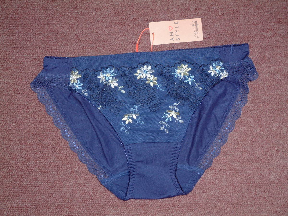 ★トリンプ AMOSTYLE アンティークフラワー 夢みるブラ ショーツAMST1311 Hikini JX Mサイズ M008拍卖