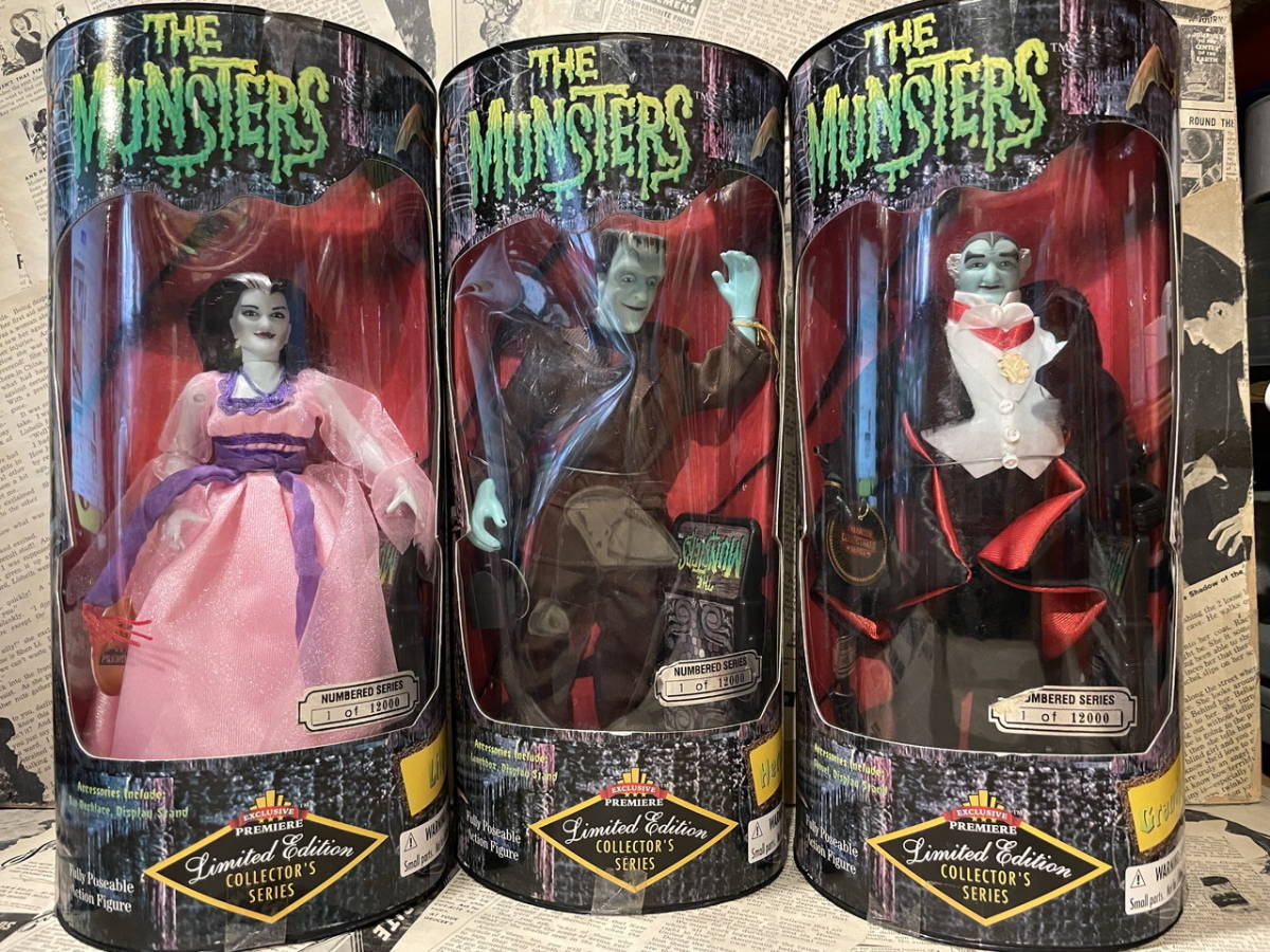 ☆1990年代/THE MUNSTERS/マンスターズ/ドールセット/未開封/即決ビンテージ/モンスター/フランケン☆拍卖