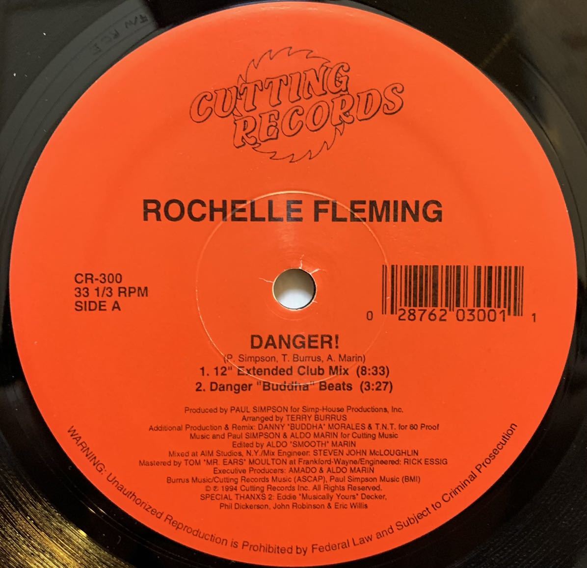 Paul Simpsonプロデュースのガラージ・ハウス ☆ Rochelle Fleming - Danger! /First Choice拍卖