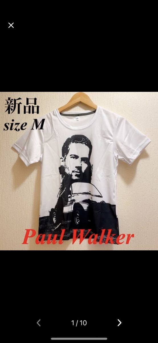 新品 ホワイト地★ポールウォーカーTシャツ★ユニセックス★sizeMプリントTシャツ拍卖