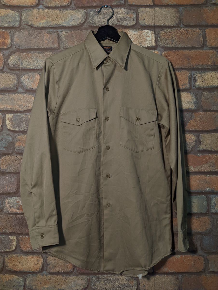 1970年代 ビンテージ ☆ Lee リー CHETOPA ワークシャツ コットンツイル 長袖シャツ ヴィンテージ 70s Vintage workshirt ビンテージ拍卖