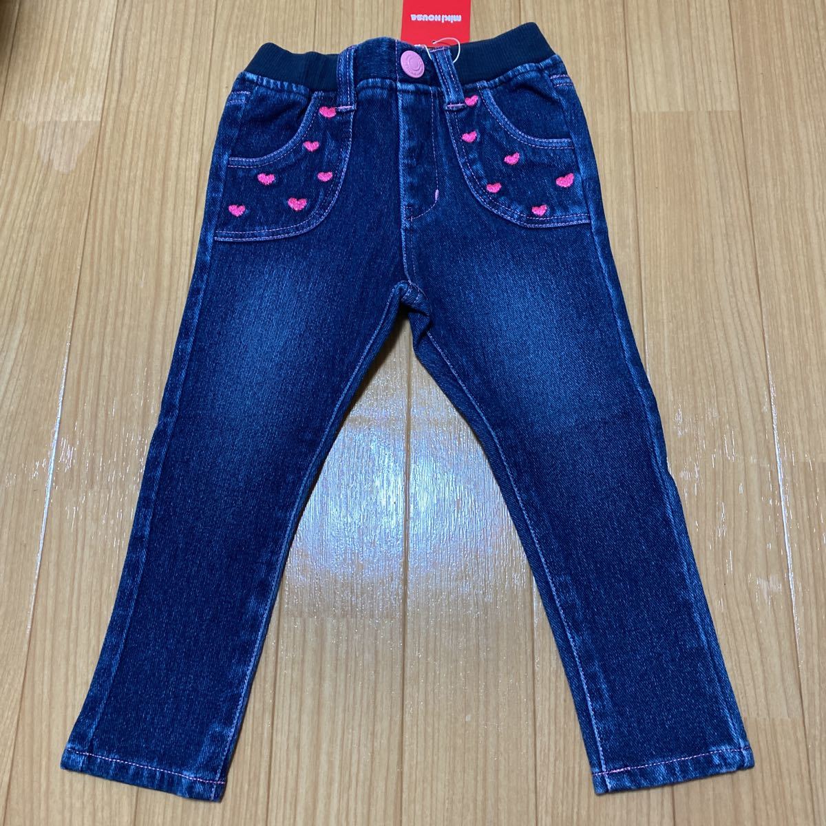 SALE 即決 新品 ミキハウス ストレッチジーンズ 90 ストレッチデニム拍卖