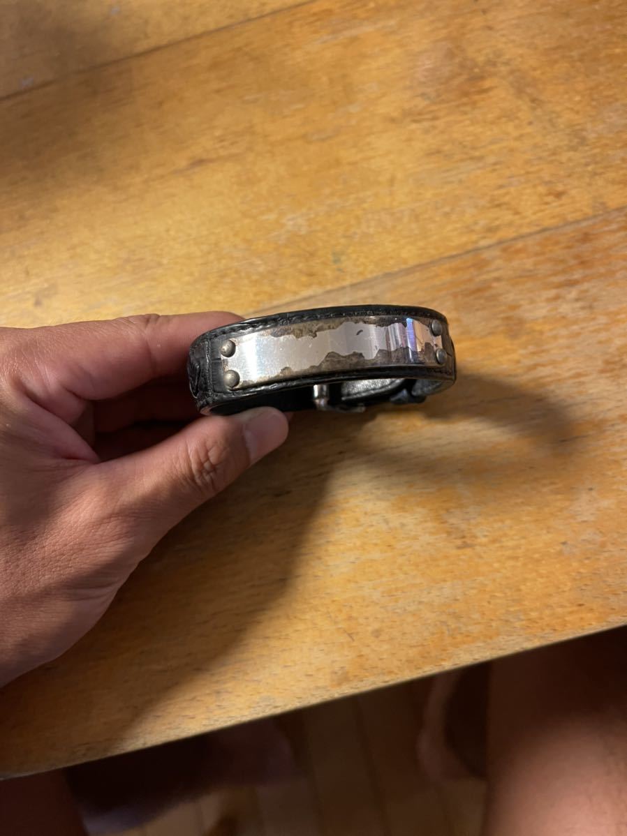 bottega veneta ボッテガ ヴェネタ ブレス 平打ち margiela マルジェラ クロコダイル シルバー 925 拍卖