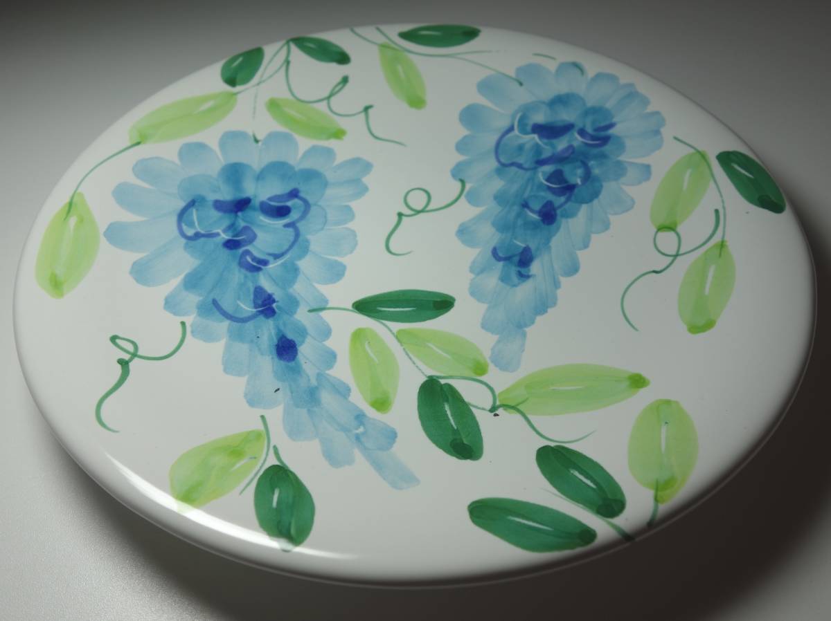 昭和期 イタリア製 手描き 山藤花 ザ・ビューティフル・プレート(Beautiful Plate)拍卖