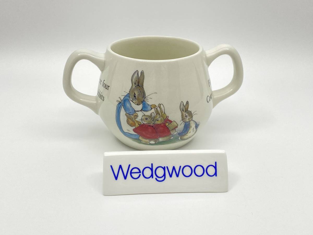 *レア* WEDGWOOD ウェッジウッド *RARE* PETER RABBIT 2-Handle Kids Mug ピーターラビット 2 ハンダル キドズ マグ *T680拍卖
