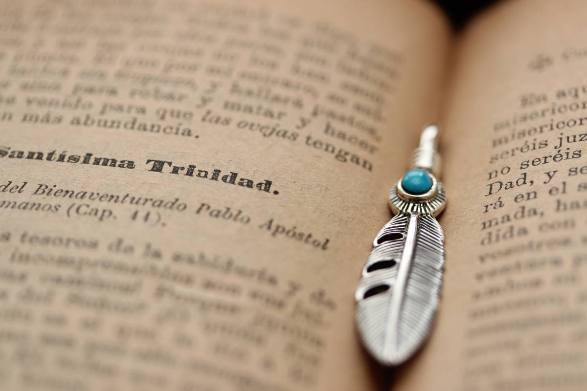 *シルバー925:ペンダントトップフェザー&ターコイズ拍卖