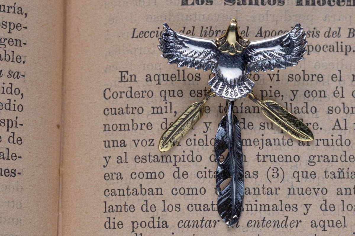 *ペンダントトップ:シルバー925イーグル&フェザーA拍卖