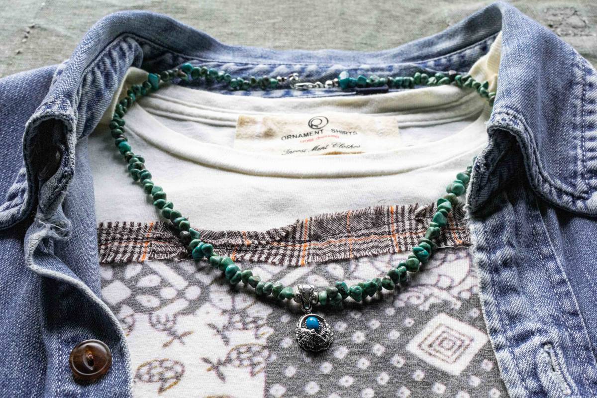 *sazare turquoise&silver925 charmネックレス拍卖