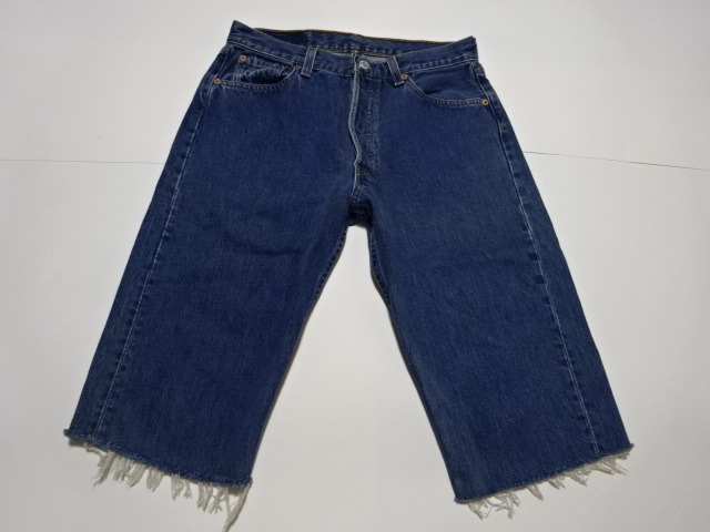 ●リーバイス LEVI'S デニムハーフパンツ 501 W30●0920●拍卖