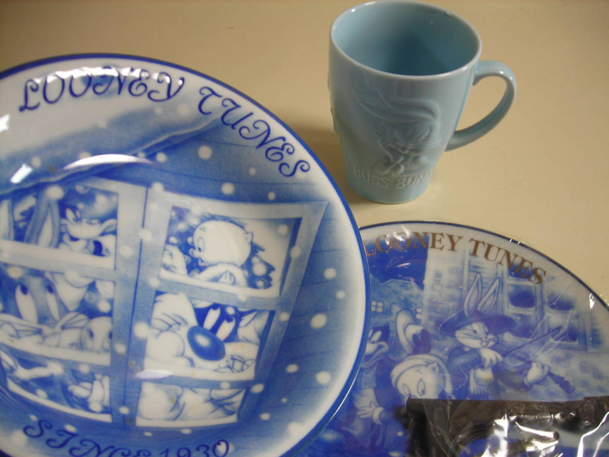 R4 09★東海銀行 【クリスマスプレート皿 2枚(2種類)&マグカップ 】セット TOKAI BANK 非売品拍卖