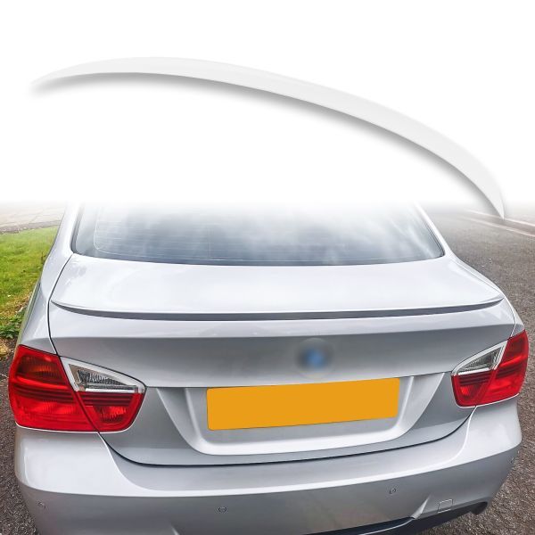 純正色塗装 ABS製 トランクスポイラー BMW用 3シリーズ E90用 M3タイプ ポン付け カラーコード:300 QTS-27147拍卖