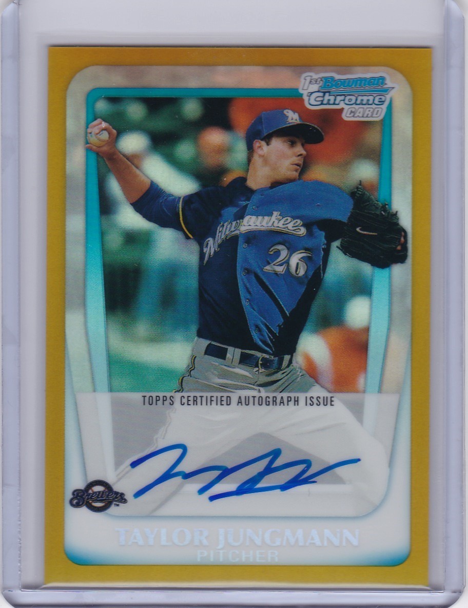 ヤングマン 2011 BOWMAN CHROME GOLD AUTO /50 直筆サイン拍卖