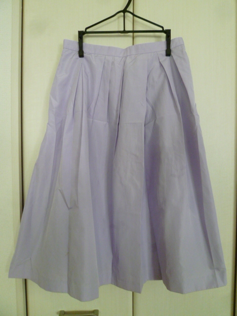 JUSGLITTY/ジャスグリッティー□淡パープルタック入りフレアースカート2/アルページュ□SK616拍卖