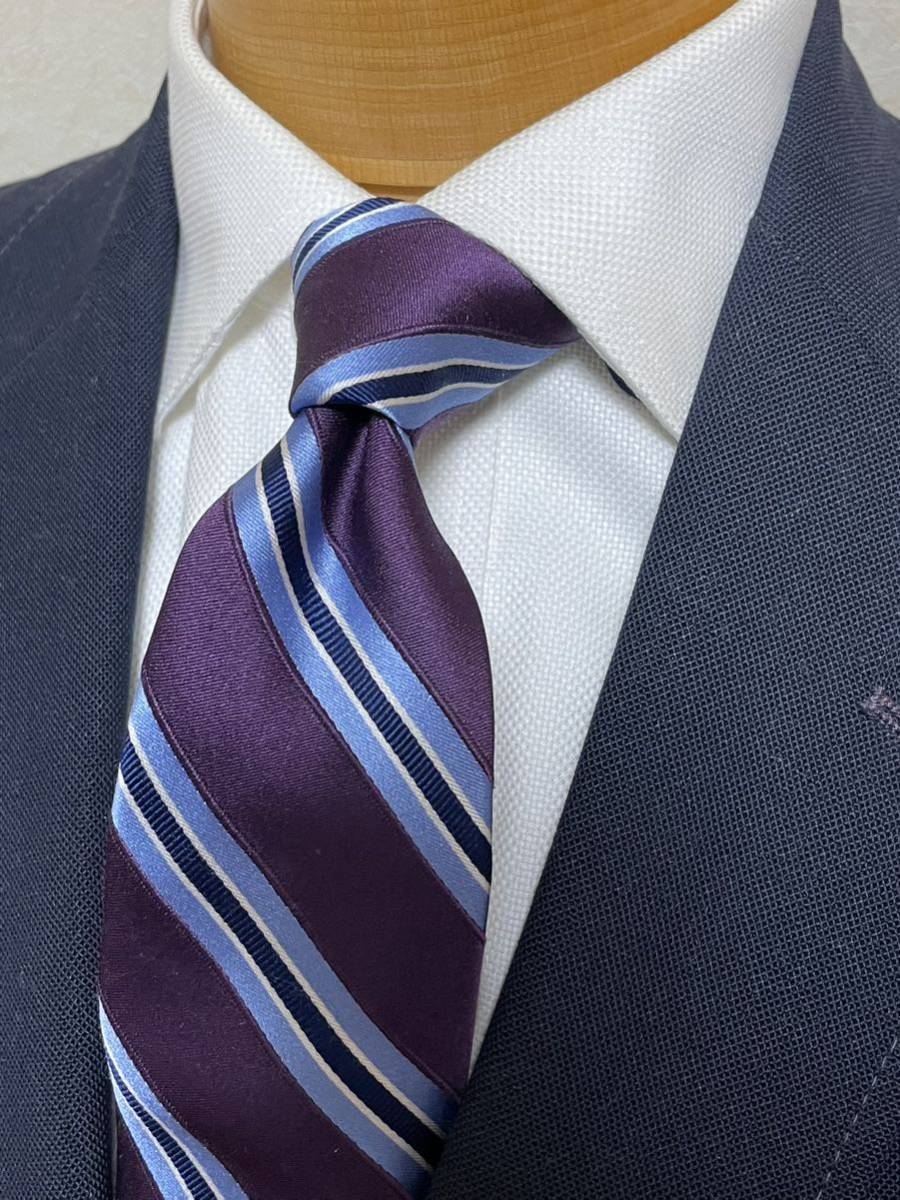 【美品】TOMMY HILFIGERネクタイ USA製ストライプネクタイ シルクアメリカントラッド トミーヒルフィガー拍卖