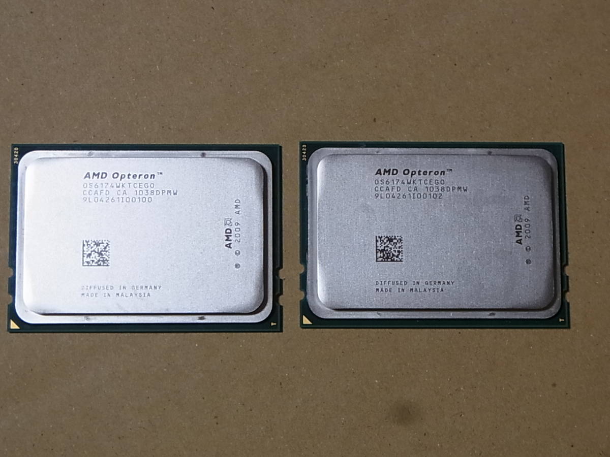 ★2個セット★AMD Opteron 6174 OS6174WKTCEGOWO 2.20GHz Magny-Cours Socket G34 12コア 12スレッド (Ci0057)拍卖