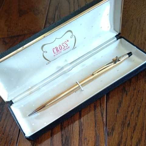 CROSS クロス ボールペン 1/20 12KT GF USA製 クリップにニブX ビンテージ ケース付き ユーズド拍卖