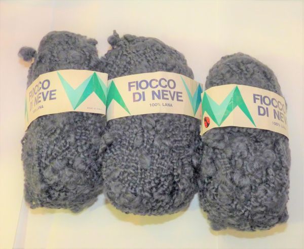 FIOCCO DI NEVE 毛糸 50gx3 チャコールグレー イタリア製 848541J105-279拍卖