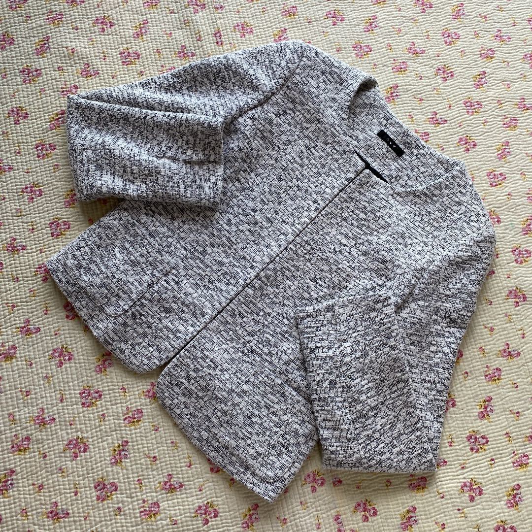 アーヴェヴェ ノーカラー ジャケット M 入学入園 卒園卒業 ビジネス DMW拍卖