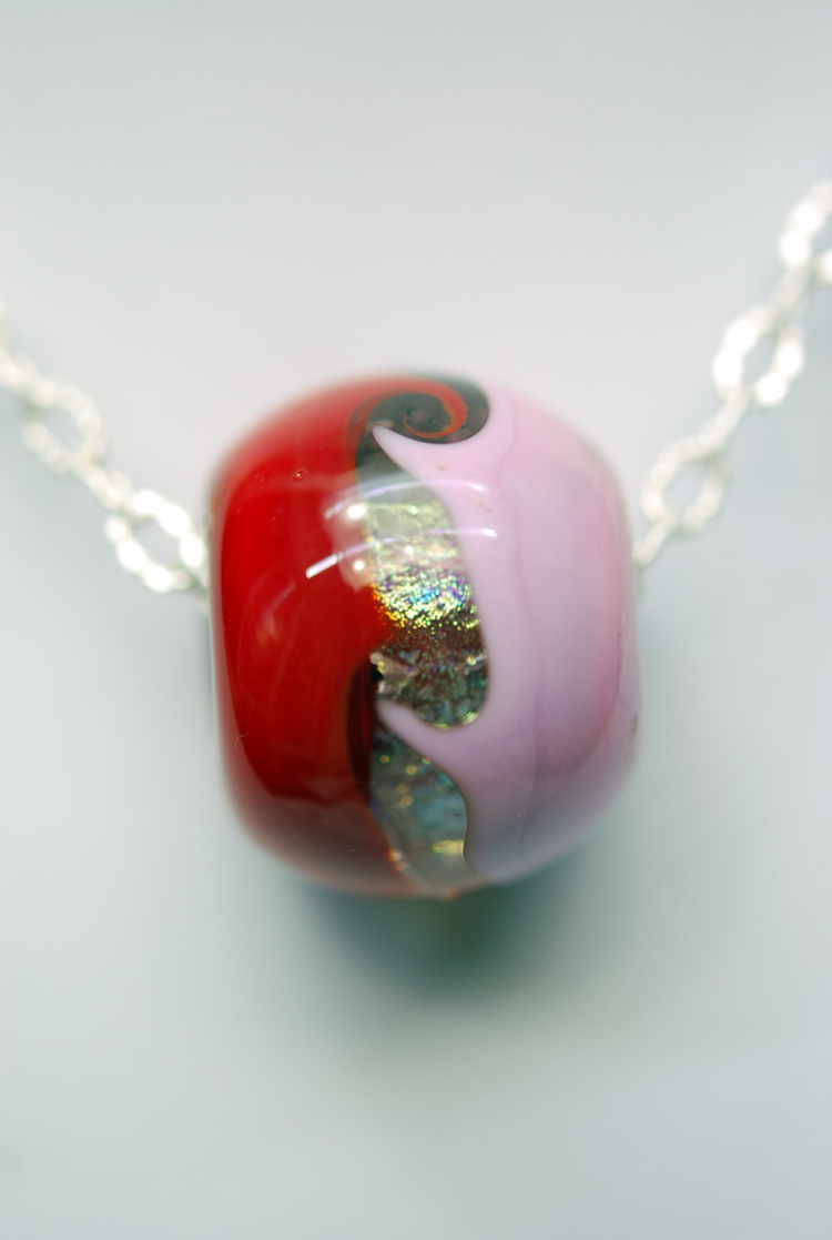 トンボ玉 GLASS BEADS ガラスのペンダント。A062-465拍卖