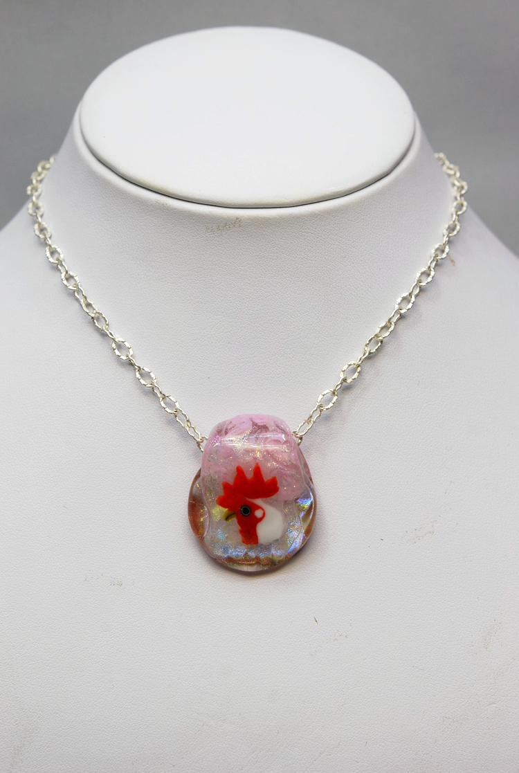 トンボ玉 GLASS BEADS ガラスのペンダント。A07-1465拍卖