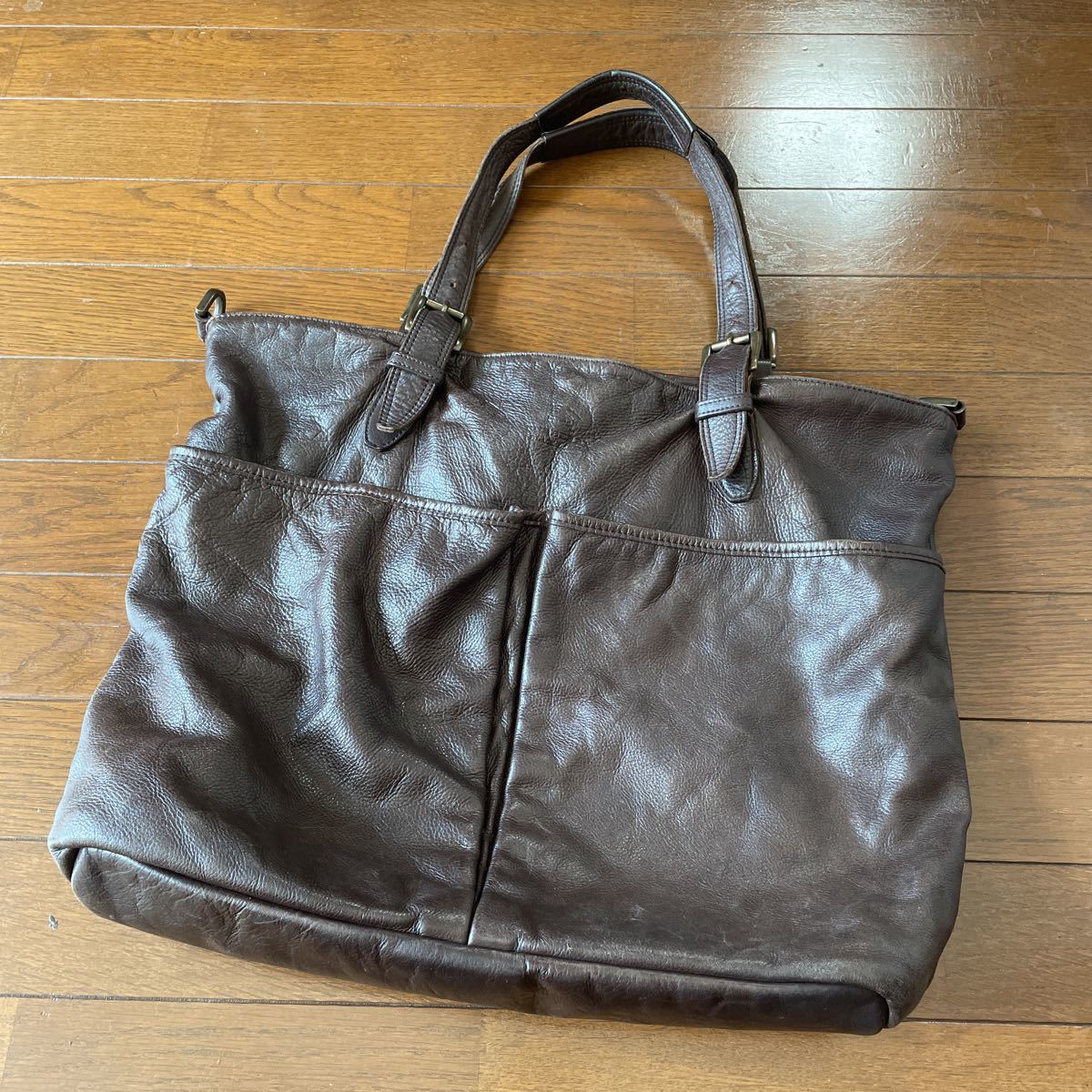 バーバリーブラックレーベル☆牛革レザートートバッグ拍卖