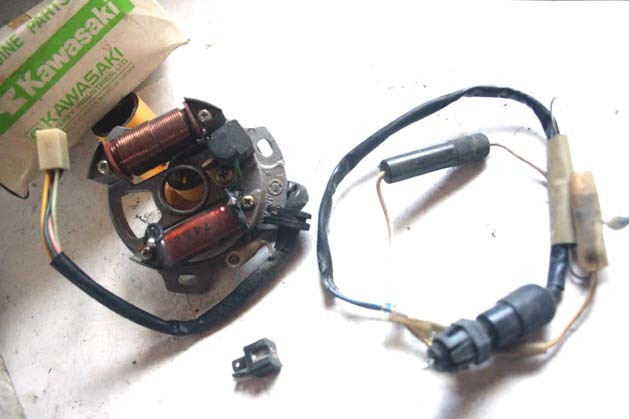 60s70sカワサキ純正コイル&Br. W1W3メグロA1A7W2SS175F2TR120マッハ500SS750SSトレールボスボブキャットビッグホーンバイソンKH500Z2GPZ750拍卖