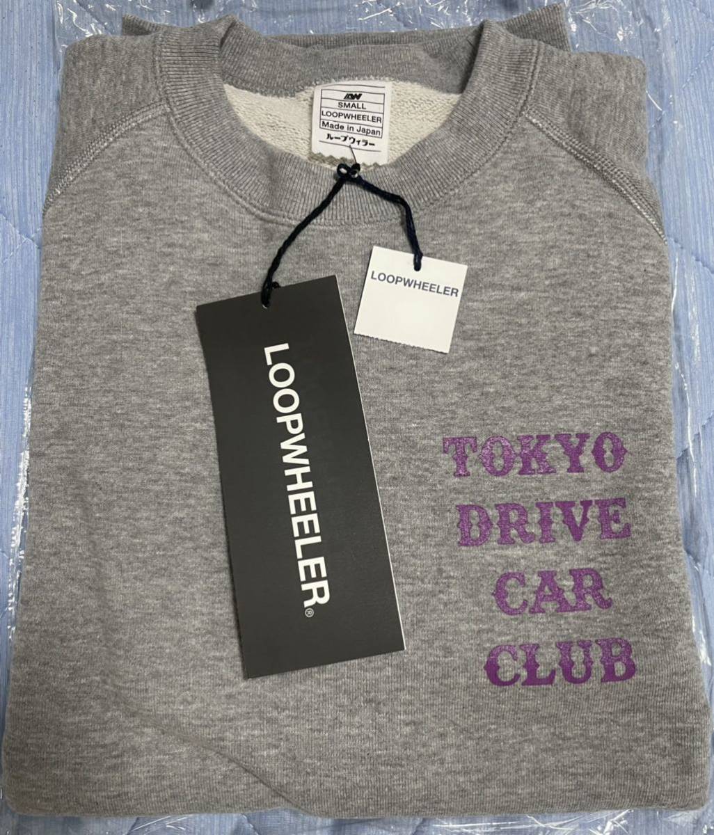 新品 LOOPWHEELER for TOKYO DRIVE LWライト30/9吊り裏毛 LW313ちょいBigスウェット Sサイズ ループウィラー グレーメランジxパープル拍卖
