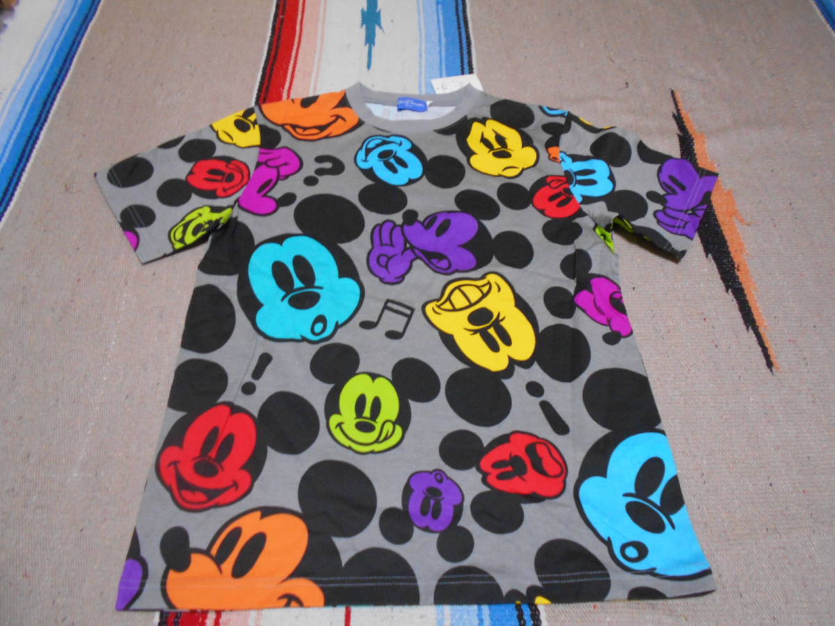 MICKEY MOUSE ミッキーマウス 総柄 マルチ Tシャツ レトロ ディズニーランド ビンテージ クラシック アメカジ VINTAGE DISNEYLAND CARTOON拍卖