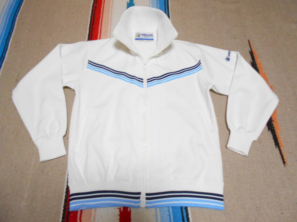 1970年代製 世界の美津濃 ビンテージ ジャージ MIZUNO WORLD WIN JERSEY 日本製 MADE IN JAPAN テニス ウィンブルドン陸上オリンピック拍卖