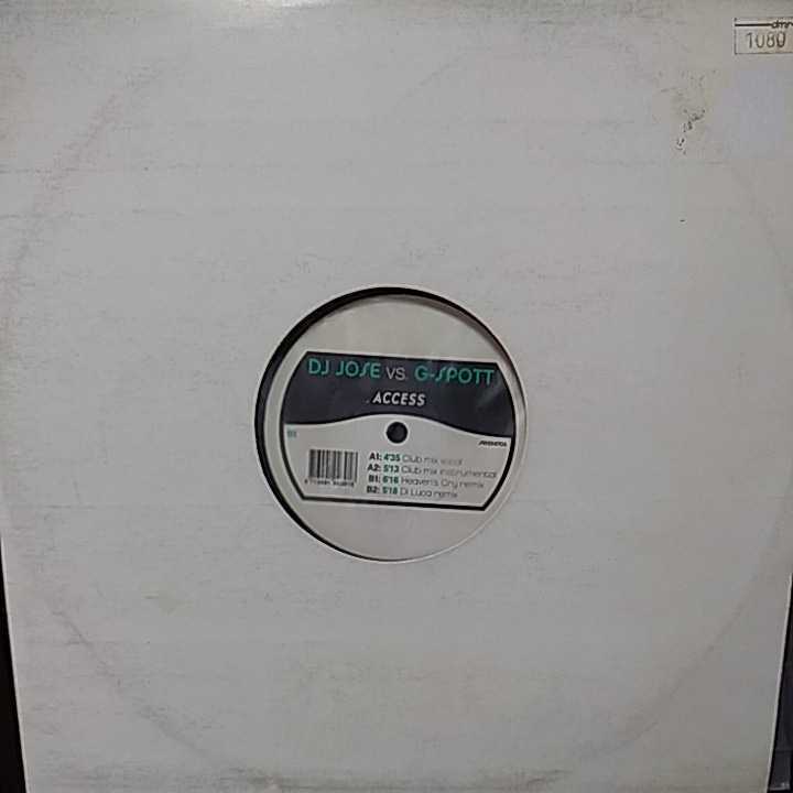 12inch オランダ盤/DJ JOSE VS G-SPOTT ACCESS拍卖