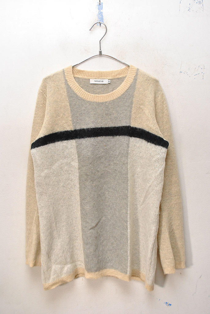 nonnative STROLLER SWEATER W/A YARN MOHAIR ノンネイティブ/セーター/ニット/0拍卖