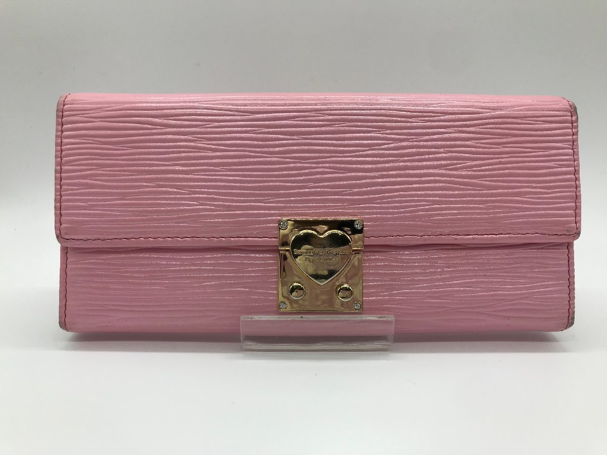 ■【YS-1】 サマンサタバサプチチョイス Samantha Thavasa Petit Choice 長財布 ■ ピンク系 小銭入れ有り 【同梱可能商品】K■拍卖
