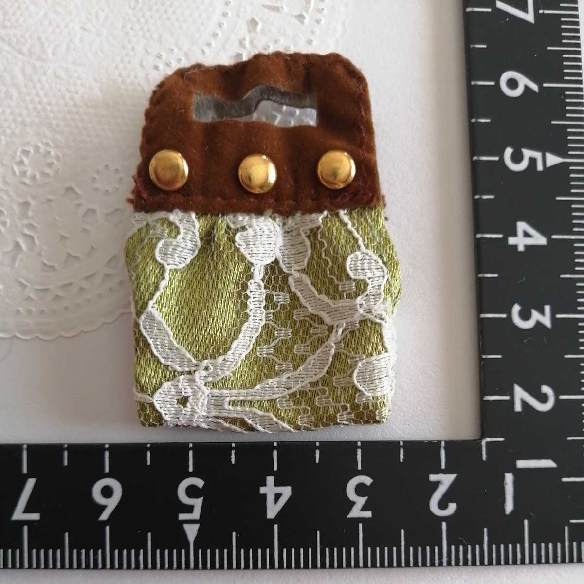 2r911 ドール用 レトロ グリーン スタッズ レース バッグ バービー ジェニー 1/6ドール ピュアニーモ リカちゃん ブライス タミーちゃん拍卖