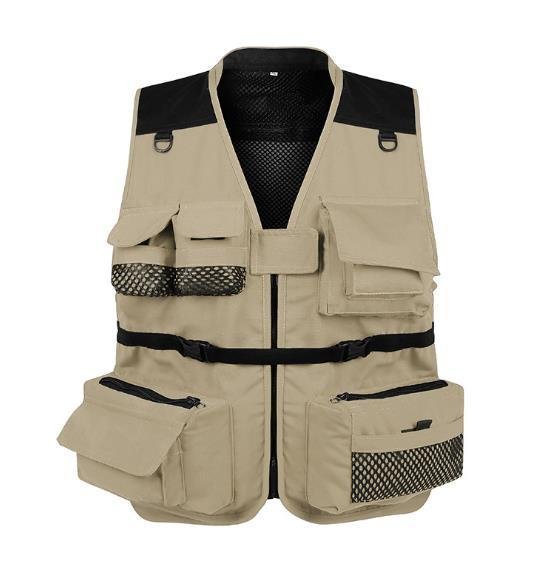 LHK1670★メンズメッシュ フィッシングベスト 撮影ベスト カメラマンジャケットアウトドアベスト 釣り用 作業服 登山 スポーツベスト拍卖