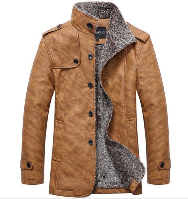 cjx933★裏起毛♪ライダースジャケット チェスターコート レザージャケット メンズ革ジャン ブルゾン バイクウェア 防風 ビジネス/カジュア拍卖