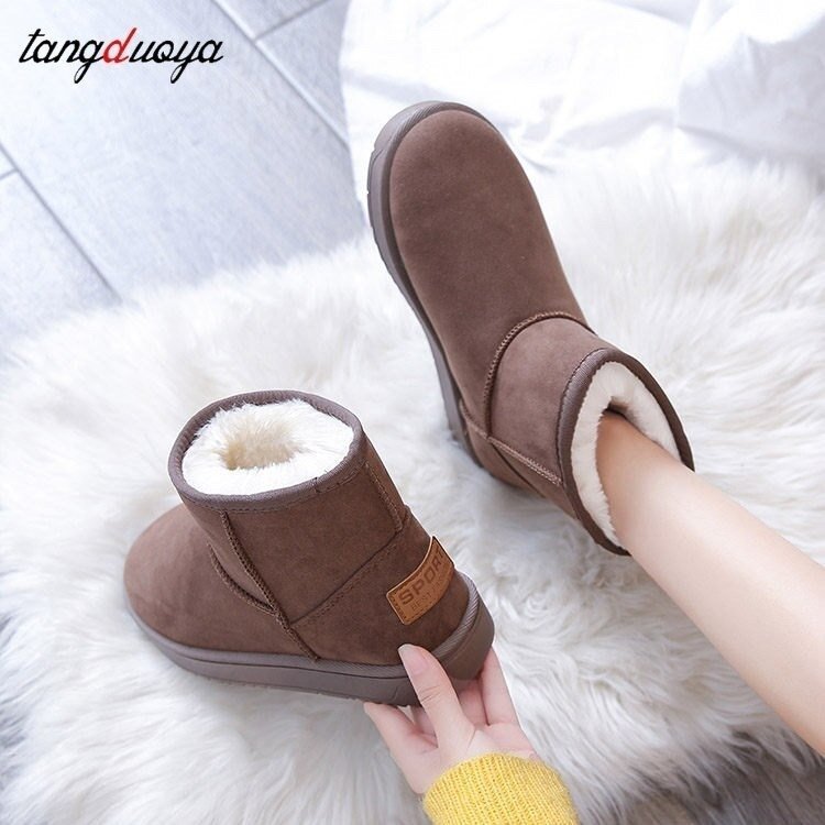 LYW1244★レディース ショートブーツ 冬用ブーツ スノーシューズ ムートンブーツ スノーブーツ 雪靴 冬靴 裏起毛 23cm~25cm拍卖